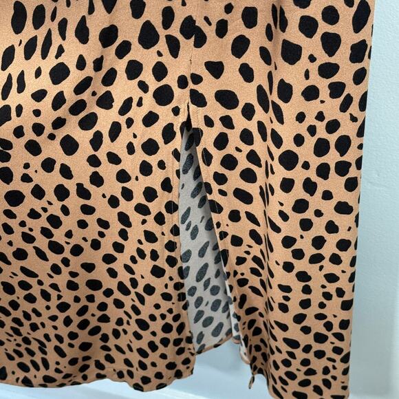 Reformation Mara Maxi Dress Bobcat Leopard Women's Plus 16 - Picture 6 of 11